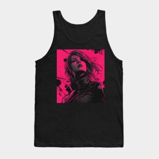 Yakuza Cyberpunk Girl Japanese Vaporwave Urban Style Tank Top